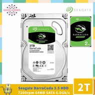 Seagate BarraCuda（ST2000DM006）2TB HDD 7200 RPM 64MB Cache SATA 6Gb/s 3.5" Internal Hard Drive