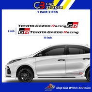 Toyota Gazoo Racing Car Sticker / 1pair 2pcs / cs634