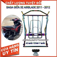 Baga Giữa Ốp Pô Nhựa ABS Cho AirBlade 2011 – 2012 AB Đầu Bò AB Thái Fi Đời Đầu Baga Inox 10 ly Baga