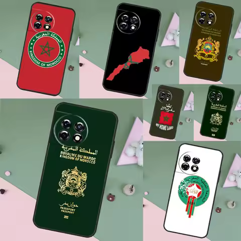 Morocco Flag Coat Of Arms Cover For OnePlus Nord 3 2 CE 4 Lite N20 N10 N30 OnePlus 8T 10T 13 13R 12