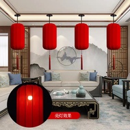 chinese lantern lantern light New Chinese Style Red Lantern Hotel Tea Room Fabric Lantern Outdoor Wa