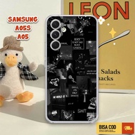 Samsung A05s Case - Samsung A05 Casing - AESTHETIC Motif - Clear Fourside Softcase -