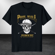 Pool Hall Junkie Funny Billiards T-Shirt Funny Logo Tee T-Shirt
