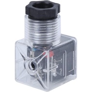 5 pcs Solenoid Valve Plug 24V, Solenoid Coil Connector with LED, Universal Hydraulic Solenoid Valve 