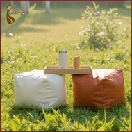 [kokiya] Unfilled Pouf Cover 44cmx44cmx41cm Square Cushion for Indoor Home Under Desk