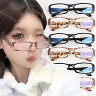 Small Square Frame Glasses - Y2K Computer Spectacles - Vintage Decorative Eyewear - Anti Blue Light 