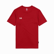 WARRIX เสื้อยืด คอกลม รุ่น Basic 3 Normal Fit T-shirt Logo W Comba Lite (LA-243TSACL04)