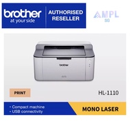 Brother HL-1110 Monochrome Laser Black & White single function Printer *Orderable Supplies TONER TN-