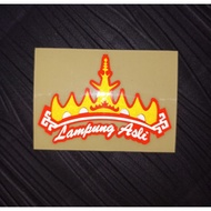 Siger lampung REFLECTIVE sticker, Original lampung sticker On sticker, siger sticker