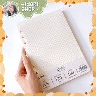 Notebook Filler - Klong Refill Paper - Dot Grid / Caro size A4 A5 B5 - Hidari
