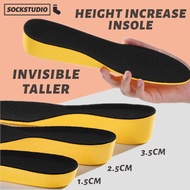 SOCKSTUDIO Height increase insole shoes men insole arch support insole tapak kasut pelapik kasut sho