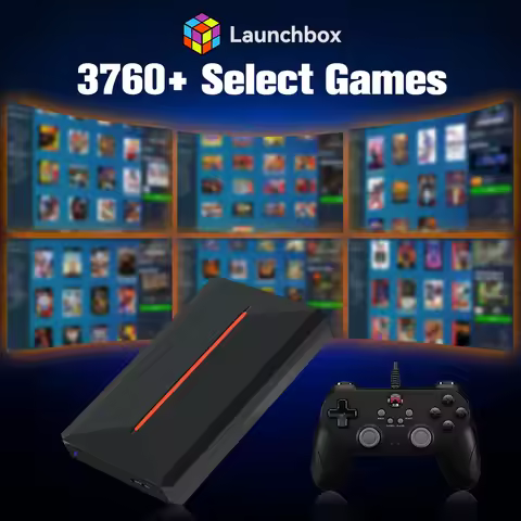 Game HDD Launchbox System for PS4/PS3/PS2/PS1/Wii/Wiiu/Game Cube/N64 With 3760+ 3D/AAA Games Ext Emu