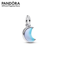 Pandora Crescent Moon Double Dangle Charm