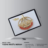 WING YUDHAWASTU MERAH PDH BRIVET BREVET PIN YUDHAWASTU MERAH