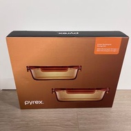 Pyrex Amber 長方形保鮮盒套裝