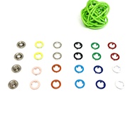Ready Stock 9.5mm metal color five-claw buckle Children Clothing Accessories Invisible Concealed buc