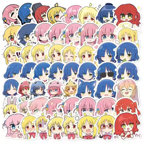 10/30/60pcs Kawaii Gotoh Hitori Ijichi Nijika Anime Stickers Bocchi The Rock Yamada Ryo Kita Ikuyo C