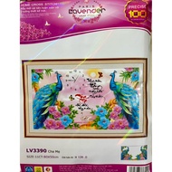 Embroidered painting of parents' watch LV3390, size 80 x 50 cm