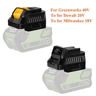 Battery Adapter for Greenworks 40V Battery Convert To for Milwaukee 18V Battery,to Work for Dewalt 2