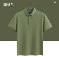 Polo Shirt Men Polo Shirt Polo Shirt Summer Men's Clothing Business Polo Short-Sleeved Top T-Shirt Men Fashion Men's Clothing Solid Color Plus Size Men's Clothing Slim-fit Polo Shirt Lapel Polo