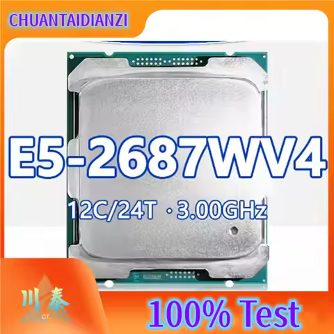 Xeon E5-2687WV4 CPU 12 Cores 24 Threads 3.0GHz 30MB 160W DDR4 LGA2011-3 For X99 server motherboard x
