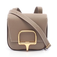 [二手] Hermes HERMES 單肩包 Della Cavalleria Mini 082226CC Etoupe 皮革 小牛皮 (牛皮) Della Cavalleria Mini Etoup