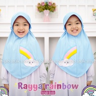 Hijab Anak TK Rayya Rainbow / Hijab Anak TK Kekinian / Hijab Anak TK Tali Karet / Jilbab Anak Karakt
