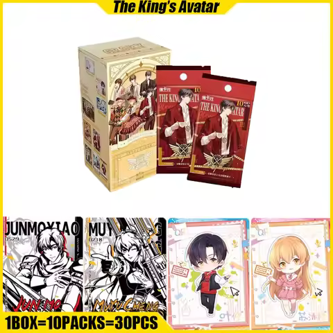Card.fun The King’s Avatar Cards Honor Tea Party Anime Collection Cards Mistery Boxes Board Games To