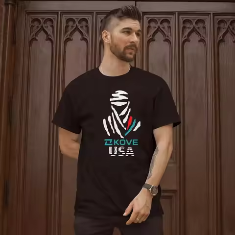 2026 new Dakar Rally Kove 450 Rally Cotton T-Shirt Motorcycle Summer New Men's and Women's Retro Fas
