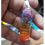 Orgone Chakra Healing Pendant – 7 Chakra Stones for EMF Protection and Spiritual Healing