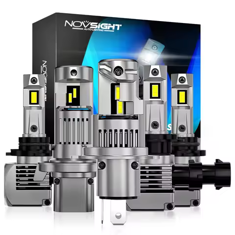 NOVSIGHT H7 Super Bright Lamps H4 LED H11 H8 H9 9005 HB3 9006 HB4 H1 90W 20000LM 6500K 12V Canbus Mi