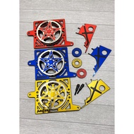 RADIATOR SPINNER COVER PACKAGE VARIO 160 PCX ADV STYLO 160 + RADIATOR NECK COVER FREE REGULATOR CAP