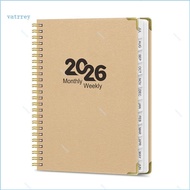 VA 2026 Weekly Planner Jan 2026-Dec 2026 Twin Coil Binding Weekly Academic Planner