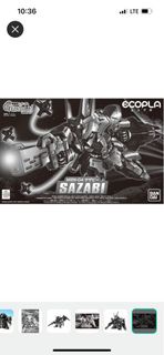 全新（Bandai Gundam 限定）SD SAZABI 黑色沙煞比 (Ecopla MSN-04 Sazabi ) 高達模型
