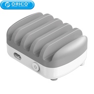 ORICO แท่นที่ชาร์จ USB 5พอร์ตพร้อมตัวยึด40W สายยูเอสบีฟรีชาร์จ5V2.4A สำหรับ Iphone Samsung Xiaomi แท