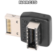 NARCIS USB3.1 TYPEE Adapter, PH74A Plug and Play Right Angle USB Type E Adapter, Durable 90 Degree R
