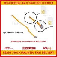 ☃Micro Reverse SIM to Feeder Reader Card  Extender Cable Huawei B618 B818 B715 B525 B528 B310 B315 B