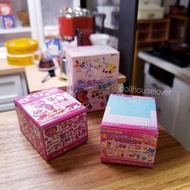 可訂製 迷你Re-ment食玩大小盒 handmade miniature 微型手作紙模型盒玩 Play with Baby嬰兒房 Love Pink粉紅之戀 Candy Shop 糖果店