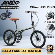 AENXRD folding bicycle (20 inch)7-speed adult bicycle foldable Carbon steel + alloy 折叠脚踏车