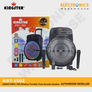 Kingster KST-1502 6800W PMPO TWS Wireless Portable Party Karaoke Speaker