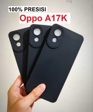 Oppo A17K Case Softcase BLACK MATTE CAMERA PROTECTION Case Casing Hp Oppo A17K