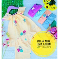 PACKAGE 6 PCS CHILDREN'S SUITS 1 - 3 YEARS CHEAP SUITS GIRLS' SUITS CHILDREN'S SLEEPWEAR SUITS RAYON