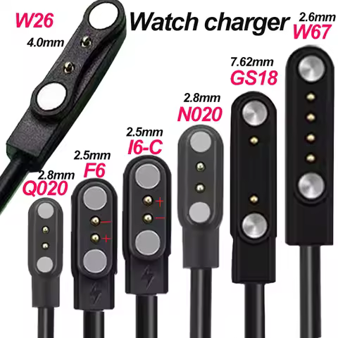 Smart Watch Charging Cable 2 Pins 4 Pins Watch Charging Cable W67 N020 W26 F6 GS18 I6-C