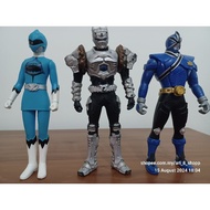 Bandai/Auldey - Zyuoh Shark, Armor Hero and Samurai Blue Ranger