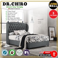 Living Mall Garen Divan Bed Frame Pet Friendly Scratch-proof Fabric - With Mattress Add On