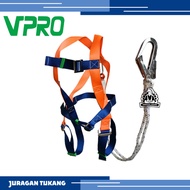 Safety Belt Body Harness BIG Double Lanyard + Absorber VPRO B032 Body Harness Vpro