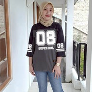 Women's baseball number t-shirt, women's oversized t-shirt, 7 sleeves, women's/8, latest premium spo