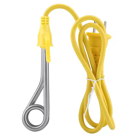 Electric Heater Mini Boiler Hot Water Coffee Immersion Water Heater Travel Use 600W CN Plug 220V