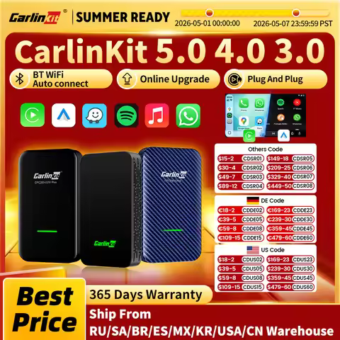 CarlinKit 5.0 4.0 3.0 CarPlay Wireless Dongle Activator Auto-connect For Audi Porshe Benz VW Volvo T