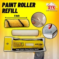 SYK High Quality Paint Roller Refill 4 Inch Painting Kit Tools Accessories Paint Brush Roller Berus 
